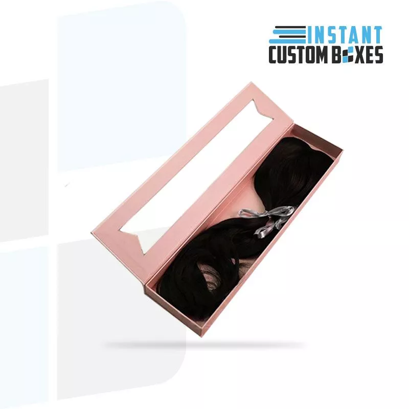 Custom Hair Extension Boxes with Window