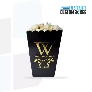 Custom Gold Foil-Printed Popcorn Boxes