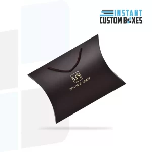 Custom Pillow Boxes with Foiling