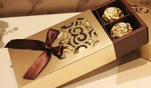 Custom Chocolate boxes metallic design