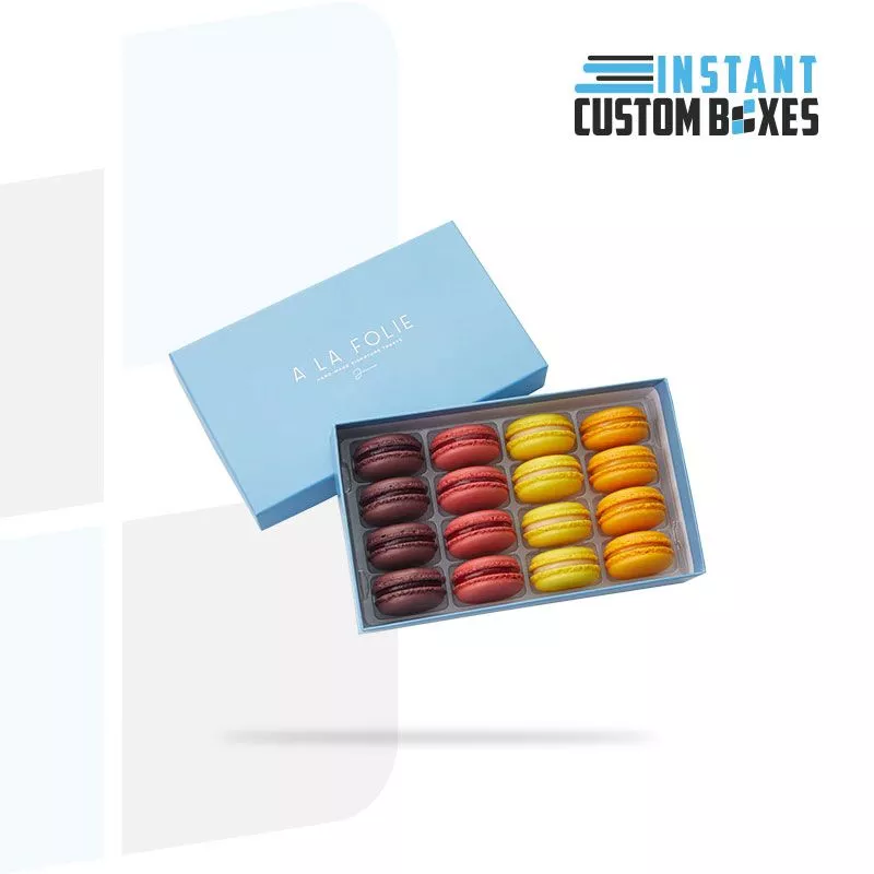 Coffret macarons base et couvercle