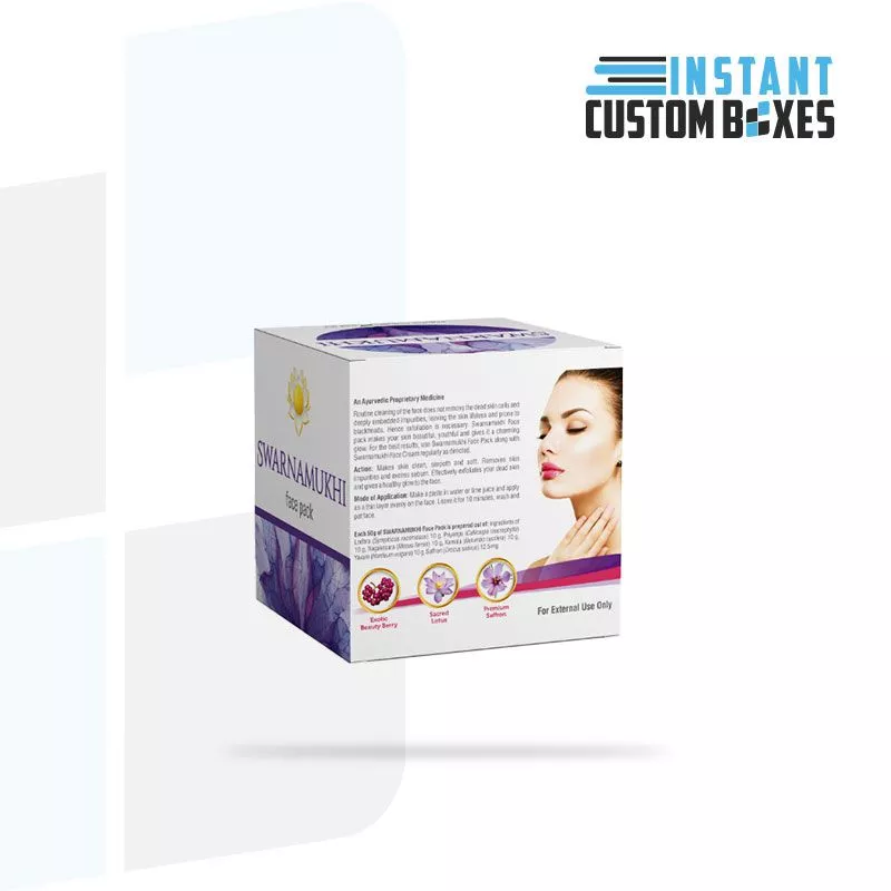 Custom Face Pack Boxes | Instant Custom Boxes