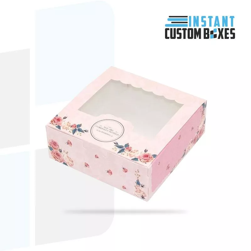 Pink Bakery Boxes with Window