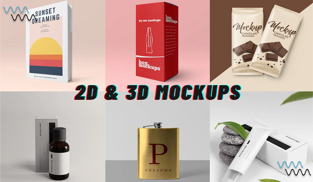What is 2D & 3D Mock Up of Packaging