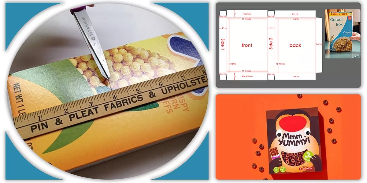 How to Know the Proper Size for Each Side of a Cereal Box