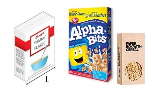 Measure the Length of cereal box