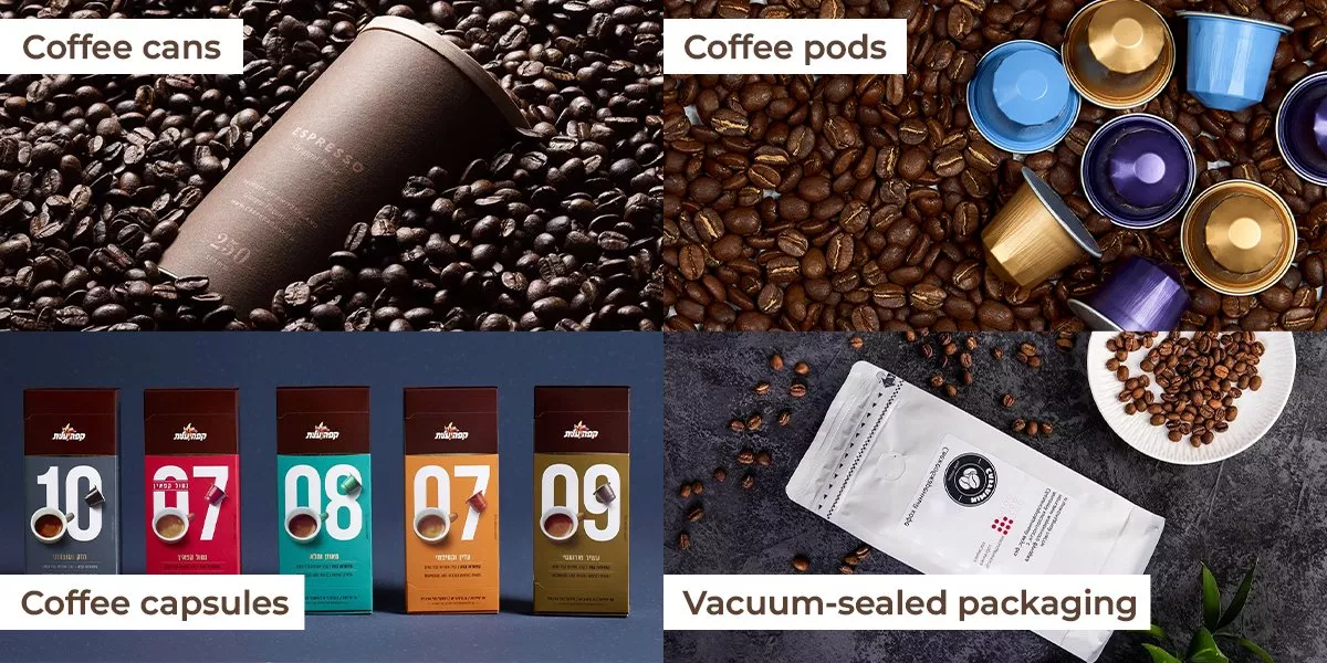 types of coffee packaging