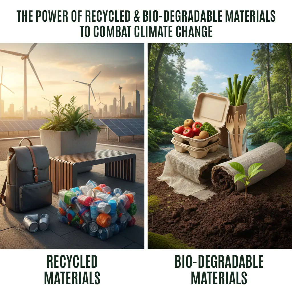 The Power of Recycled & Bio-degradable Materials to Combat Climate Change
