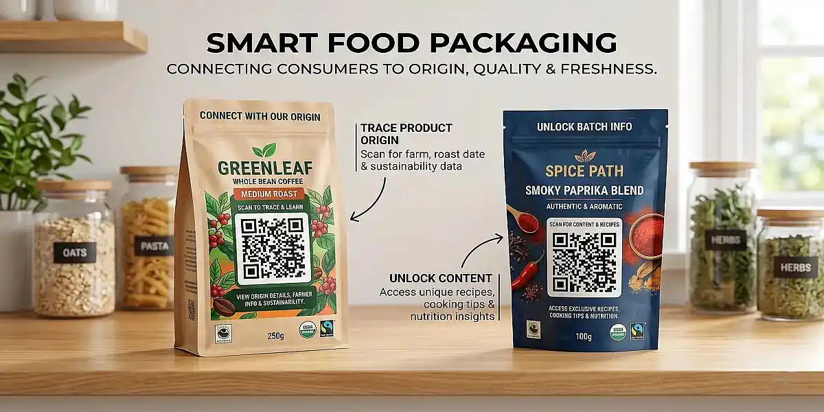 Smart Food Packaging (QR Code Packaging)